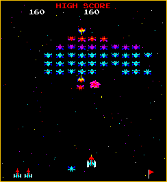 Version Arcade de Galaxian