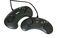 los dos modelos de controles del mega drive